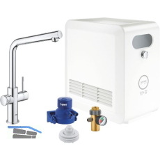 GROHE Blue Professional K�chen-Funktionsarmatur L-Auslauf Chrom