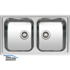 REGINOX 2D-Sp�le Centurio L20, 850 x 490 mm reversibel, Edelstahl