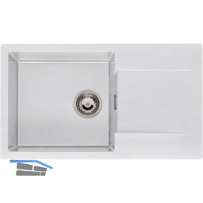 REGINOX Einbausp�le Amsterdam 43, 760 x 435 mm, Pure White, reversibel