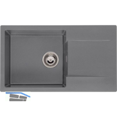 REGINOX Einbausp�le Amsterdam 43, 760 x 435 mm, Grey Silvery, reversibel