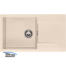 REGINOX Einbausp�le Amsterdam 43, 760 x 435 mm, Caffe Silvery, reversibel