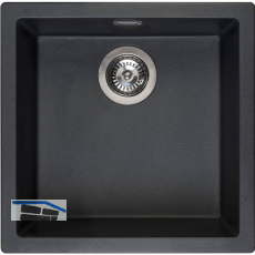 REGINOX 2D-Sp�le Amsterdam 40, 460 x 460 mm, Black Silvery