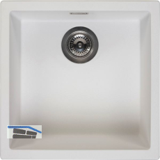 REGINOX 2D-Sp�le Amsterdam 40, 460 x 460 mm, Pure White