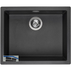 REGINOX 2D-Sp�le Amsterdam 50, 560 x 460 mm, Black Silvery