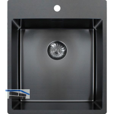 SOLIDO 2D-Sp�le CAPP40KR10GM Edelstahl-Anthrazit Gun Metal