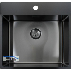 SOLIDO 2D-Sp�le CAPP50KR10GM Edelstahl-Anthrazit Gun Metal