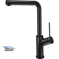 SOLIDO K�chenarmatur Viva A 400404SAT00NE druckfest Schwarz matt