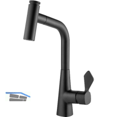 SOLIDO K�chenarmatur Mood D 400742SAT00NE druckfest, Schwarz matt