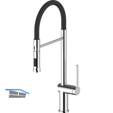 SOLIDO K�chenarmatur Gusto 400556SAT00CR druckfest Schwarz/Chrom