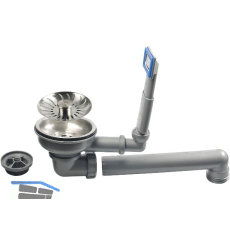 SOLIDO Ab- und �berlaufgarnitur 1 x 3,5" CA50519 Edelstahl