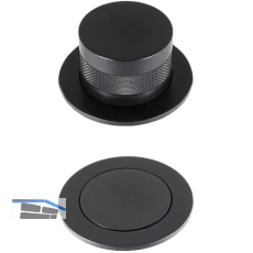 SOLIDO Drehknopf versenkbar CAPDEBK, Schwarz