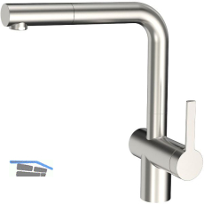 SOLIDO K�chenarmatur CA1108IU mit ausziehbarem Auslauf druckfest, Edelstahl