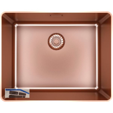 SOLIDO fl�chenb�ndige Sp�le CAPPSR50R20CO Slim Frame Edelstahl-Kupfer