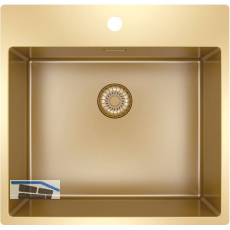 SOLIDO 2D-Sp�le CAPP50KR10G Edelstahl-Gold