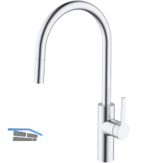 SOLIDO K�chenarmatur CA1114CHU mit ausziehbarem Auslauf, druckfest, Edelstahl