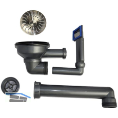 CARESSI Ab- und �berlaufgarnitur CABLPP50519 Edelstahl