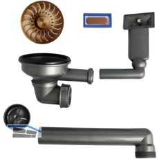 CARESSI Ab- und �berlaufgarnitur CAPP50519CO Kupfer