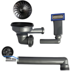 CARESSI Ab- und �berlaufgarnitur CABLPP50519GM Gun Metal