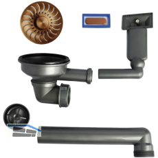 CARESSI Ab- und �berlaufgarnitur CABLPP50519CO Kupfer