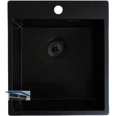 SOLIDO Einbausp�le CAQPP40KR10BK-EB, 440 x 500 mm Schwarz