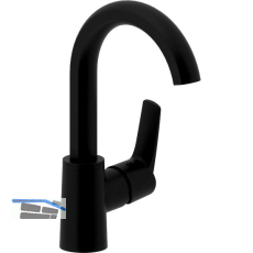 SOLIDO Waschtischarmatur Alpha 300 C druckfest, Schwarz matt