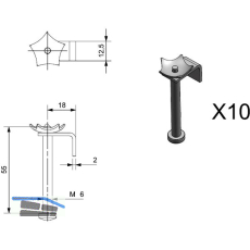 REGINOX Befestigungsklammern Z1210