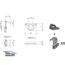 REGINOX Befestigungsklammern Z1267