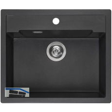 REGINOX Einbausp�le Amsterdam 54 Black Silvery