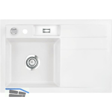 SYSTEMCERAM Einbausp�le Bela 78, 780 x 510 mm �1,5% Tropfteil rechts, Polar