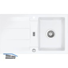 SYSTEMCERAM Einbausp�le Genea 87, 870 x 510 mm �1,5% reversibel, Polar