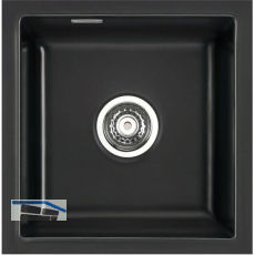 SYSTEMCERAM Unterbau-Sp�le Mera 40U Nero Excenter