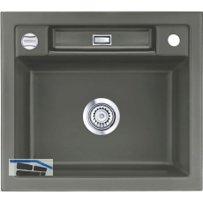 SYSTEMCERAM Einbausp�le Bela 57, 575 x 510 mm reversibel, Lava Excenter