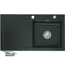 SYSTEMCERAM Einbausp�le Mera 90, 900 x 510 mm �1,5% Tt. links, Eibe