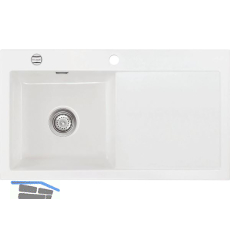 SYSTEMCERAM Einbausp�le Mera 90, 900 x 510 mm Tt. rechts, Gr�nland