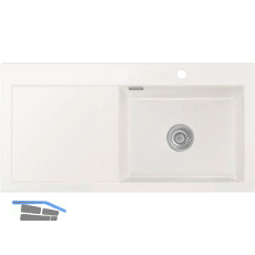 SYSTEMCERAM Einbausp�le Mera 100 SL, 1000 x 510 mm TT. links, Gr�nland