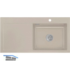 SYSTEMCERAM Einbausp�le Mera 100 SL, 1000 x 510 mm TT. links, Fango
