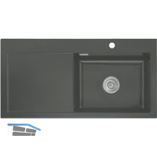 SYSTEMCERAM Einbausp�le Mera 100 SL, 1000 x 510 mm TT. links, Lava