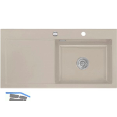 SYSTEMCERAM Einbausp�le Mera 100 SL, 1000 x 510 mm TT. links, Fango Exzenter