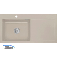SYSTEMCERAM Einbausp�le Mera 100 SL, 1000 x 510 mm TT. rechts, Fango