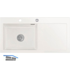 SYSTEMCERAM Einbausp�le Mera 100 SL, 1000 x 510 mm TT. rechts, Gr�nland Exzenter