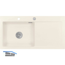 SYSTEMCERAM Einbausp�le Mera 100 SL, 1000 x 510 mm TT. rechts, Jasmin Exzenter