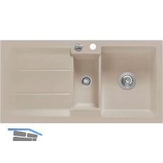 SYSTEMCERAM Einbausp�le Genea 100, 1000 x 510 mm �1,5% rev., Fango Excenter