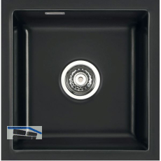 SYSTEMCERAM fl�chenb�ndige Sp�le Mera 46 F/o Excenter, Nero