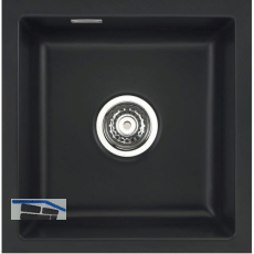 SYSTEMCERAM fl�chenb�ndige Sp�le Mera 46 F/o Excenter, Nigra