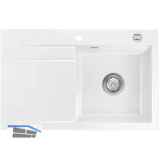 SYSTEMCERAM Einbausp�le Stema 80, 800 x 510 mm �1,5% Tropfteil links, Gr�nland