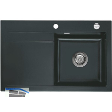 SYSTEMCERAM Einbausp�le Stema 80 Excenter 800 x 510 mm Tropfteil links, Eibe