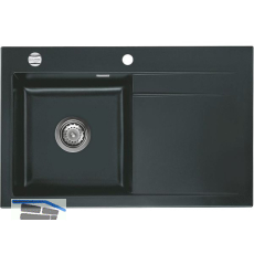 SYSTEMCERAM Einbausp�le Stema 80, 800 x 510 mm �1,5% Tropfteil rechts, Eibe