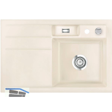 SYSTEMCERAM Einbausp�le Bela 78, 780 x 510 mm �1,5% Tropfteil links, Magnolie