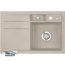 SYSTEMCERAM Einbausp�le Bela 78 Excenter, 780 x 510 mm Tropfteil links, Fango