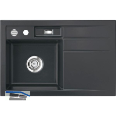 SYSTEMCERAM Einbausp�le Bela 78, 780 x 510 mm �1,5% Tropfteil rechts, Schiefer